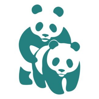 Naughty Panda Decal (Turquoise)